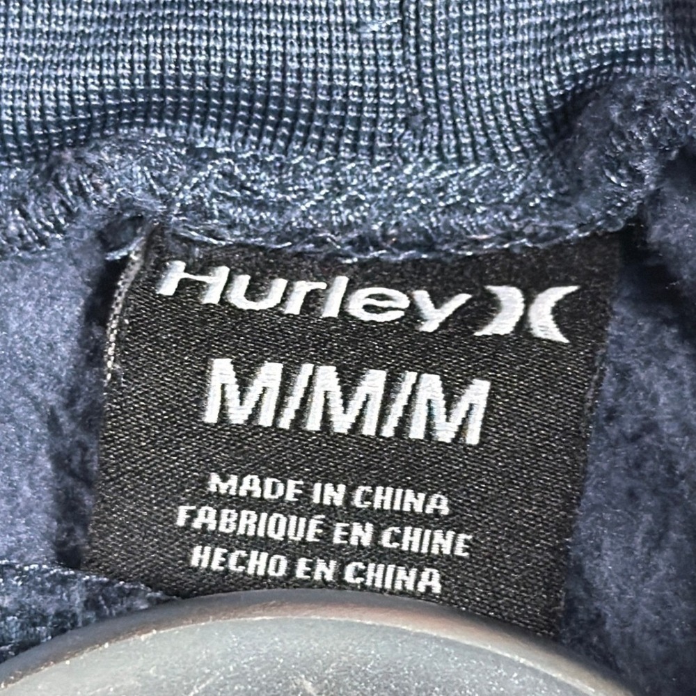 Hurley Exist Joggers Men Size M Gray Fleece Lined Athletic Pants Athlesiure - Picture 5 of 13
